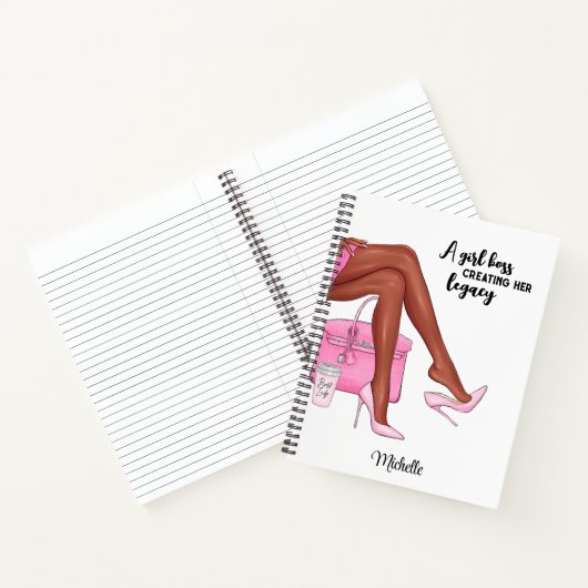 Custom Journal, Personalisiert Black Girl Notebook Notizblock (Innenseite)