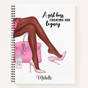 Custom Journal, Personalisiert Black Girl Notebook Notizblock