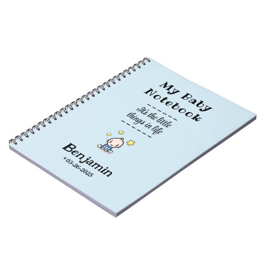 Custom Journal & Planner, Personalisierter Baby Bo Notizblock (Linke Seite)
