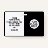 Custom Journalist Press Photo ID Logo Horizontal Ausweis (Rückseite)