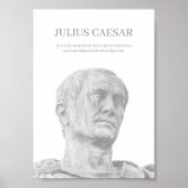 Custom Julius caesar inspirierendes Zitat Poster (Vorne)