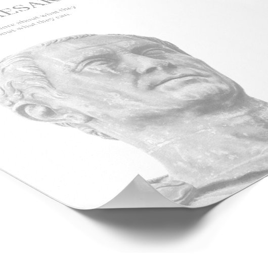 Custom Julius caesar inspirierendes Zitat Poster (Ecke)
