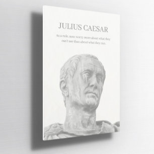 Custom Julius caesar inspirierendes Zitat Poster