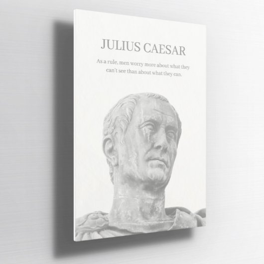 Custom Julius caesar inspirierendes Zitat Poster
