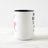 Custom July Birth Flower - Personalized Name Tasse (Zentrum)