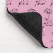 Custom July Water Lily Birth Blume Geschenk für Ge Mousepad (Ecke)