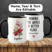Custom June Birth Flower - Personalized Name Tasse