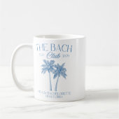 Custom Junggeselinnen-Abschied Beach Bridal 2025 Kaffeetasse (Links)