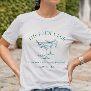 Custom Junggeselinnen-Abschied Cocktail Club T-Shirt