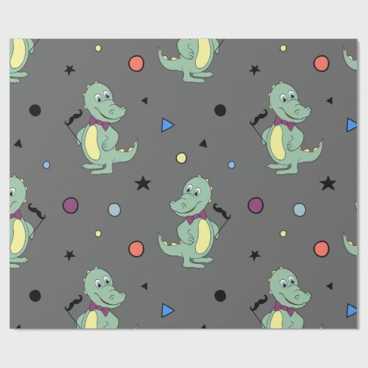 Custom Jungle Thema Geburtstag Geschenkpapier (Flach)