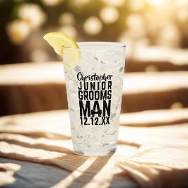 Custom Junior Trauzeuge Name Keepake Glass Glas