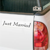 Custom "Just Married" Autoaufkleber 11" x 3" (Auf Lkw)