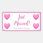 Custom Just Married Banner (Horizontal)