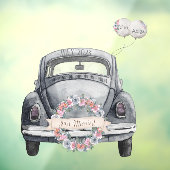 Custom Just Married Fensteraufkleber (Blatt 3)