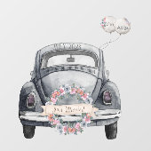 Custom Just Married Fensteraufkleber (Blatt)