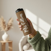 Custom Just Married Tumbler for Bride and Groom Thermosbecher