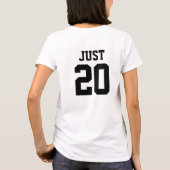 Custom Just Married Wedding Braut & Groom Paare T-Shirt (Rückseite)