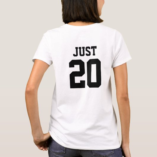 Custom Just Married Wedding Braut & Groom Paare T-Shirt (Rückseite)