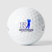 Custom K Initial - Golfer Mark - Blue  Golfball (Vorderseite)