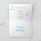 Custom Karaoke Foto Geburtstag Karte (Innenseite)