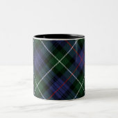 Custom Kariert Lila Green MacKenzie Tartan Zweifarbige Tasse (Mittel)