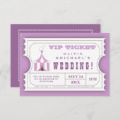 CUSTOM Karneval Admission Ticket für Hochzeit Einladung (Vorne/Hinten)