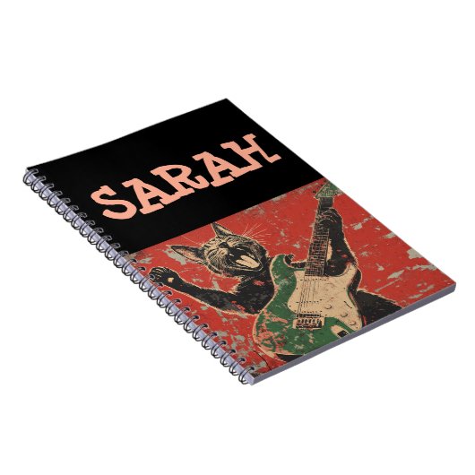 CUSTOM Katzengitarre NOTEBOOK Notizblock (Rechte Seite)