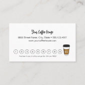 Custom Kaufen 9 erhalten 1 gratis Kaffee Treuekarte (Rückseite)