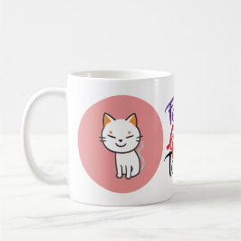 Custom Kawaii Cat Tasse | Niedliches Personalisier