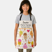 Custom Kawaii Ice Cream Lollipop Koch im Training Schürze (Insitu)