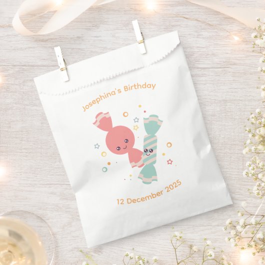 Custom Kawaii Smiling Candy Favor Bag Geschenktütchen (Ausgeschnitten)