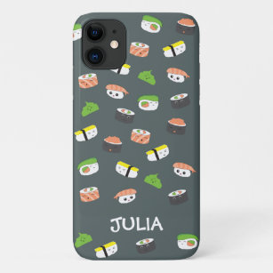 Custom Kawaii Stil Abbildung Gray Sushi Case-Mate iPhone Hülle