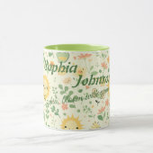 Custom Kawaii Sun und Blume Tasse für Kinder (Zentrum)