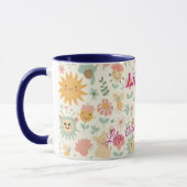 Custom Kawaii Sun und Floral für Kinder Tasse (Links)