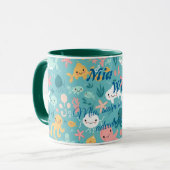 Custom Kawaii Unterwasser Adventure Tasse für Kind (Vorderseite Links)