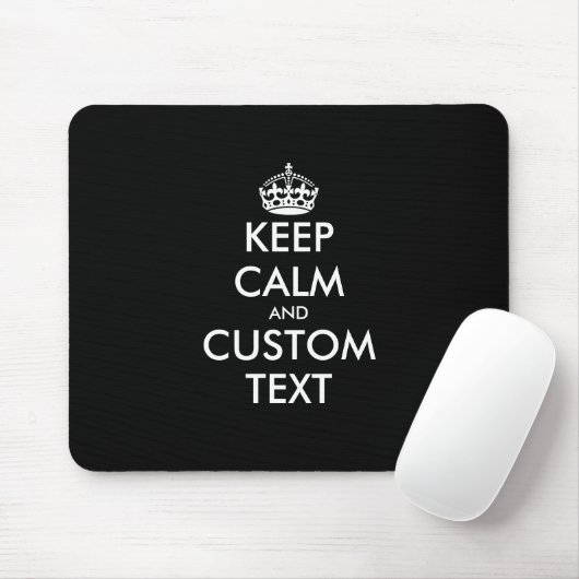 Custom keep calm and carry on mouse pad gift mousepad (Mit Mouse)