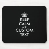 Custom keep calm and carry on mouse pad gift mousepad (Vorne)