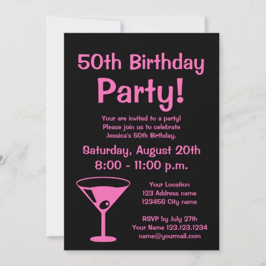 Custom Keep calm it's a Birthday party invitations Einladung (Vorderseite)