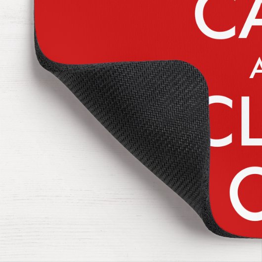 Custom Keep Calm Mousepad | Customizable template (Ecke)