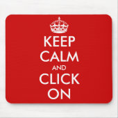 Custom Keep Calm Mousepad | Customizable template (Vorne)