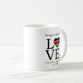Custom Kenya Flag Herz Kaffeetasse (VorderseiteRechts)