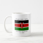 Custom Kenyan Mama Mama Kenya Flag Kaffeetasse (Links)