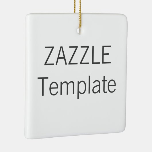 Custom Keramik SQUARE Weihnachtsbaum Ornament (Rechts)