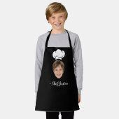 Custom Kid Face & Name Cute Chef Apron Schürze (Getragen)