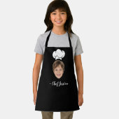 Custom Kid Face & Name Cute Chef Apron Schürze (Insitu)
