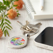 Custom Kids' Art Keepake Geschenk für Oma Schlüsselanhänger (Seite)