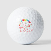 Custom Kids' Art Keepsake Golfball (Vorderseite)