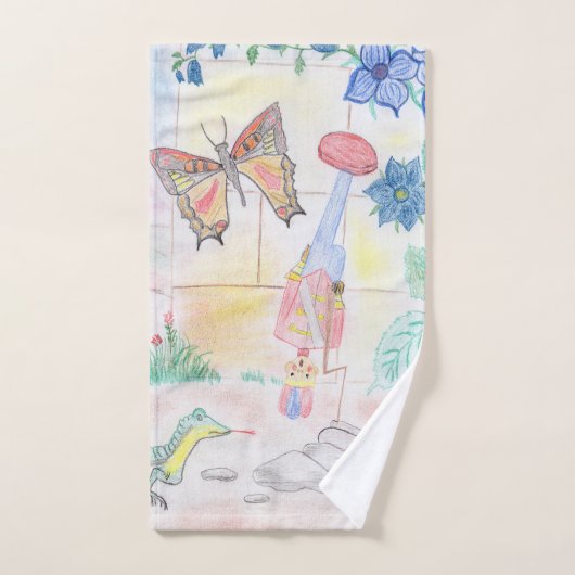 Custom Kids Artwork, Nutcracker Spielzeug, Schmett Badhandtuch Set (Handtuch)