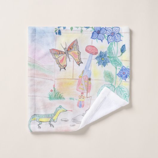 Custom Kids Artwork, Nutcracker Spielzeug, Schmett Badhandtuch Set (Waschlappen)