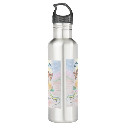 Custom Kids Artwork, Nutcracker Spielzeug, Schmett Edelstahlflasche (Rückseite)